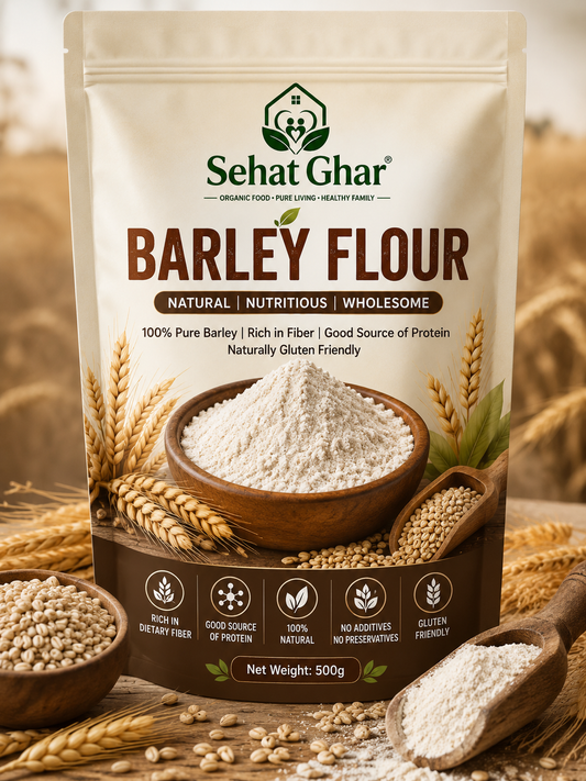 Premium Barley Flour (Jau Ka Atta) – 100% Natural Whole Grain